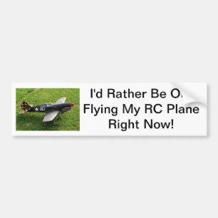 Autocollant De Voiture Je piloterais plutôt mon avion de RC en ce moment