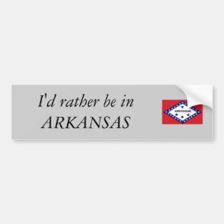 Autocollant De Voiture Je serais plutôt en ARKANSAS