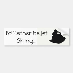 Autocollant De Voiture Je serais plutôt ski de jet…