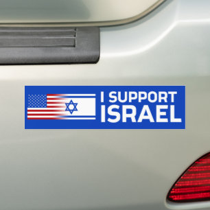 Autocollant De Voiture Je soutiens Israël