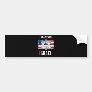 Autocollant De Voiture je suis avec israël