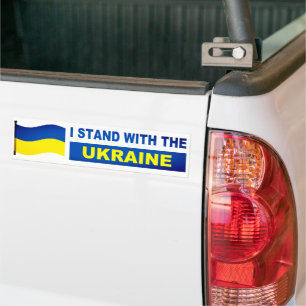 Autocollant De Voiture Je Suis Avec L'Ukraine