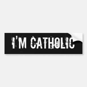 Autocollant De Voiture Je suis CATHOLIQUE