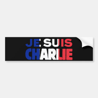 Autocollant De Voiture Je Suis Charlie - je suis Charlie tricolore de la