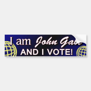 Autocollant De Voiture Je suis John Galt - et je vote