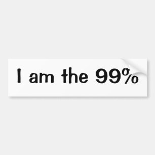 Autocollant De Voiture Je suis le 99%