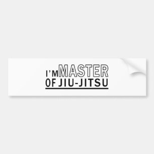 Autocollant De Voiture Je suis maître de Jiu-Jitsu