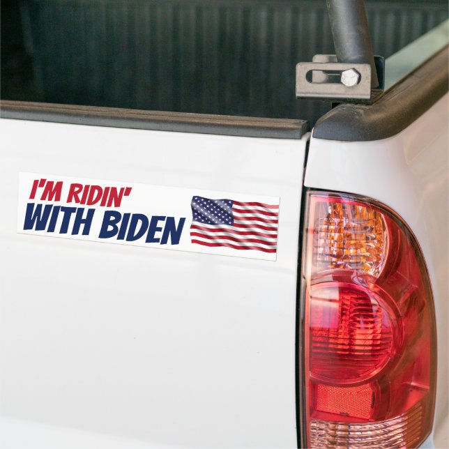 Autocollant De Voiture Je suis Ridin avec Biden Democrats Election 2024 (Sur camion)