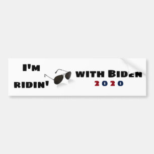 Autocollant De Voiture Je suis Ridin' avec Biden en 2020