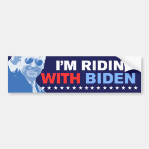 Autocollant De Voiture Je suis Ridin' With Biden 2024