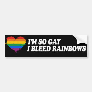 Autocollant De Voiture JE SUIS SI GAY QUE JE PISSE DES ARC-EN-CIEL -.png