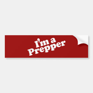 Autocollant De Voiture Je suis un adhésif pour pare-chocs de Prepper