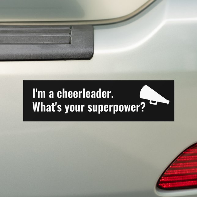 Autocollant De Voiture Je suis un Pom-pom girl Quelle est votre Citation  (En voiture)