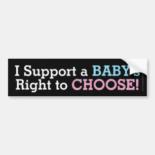Autocollant De Voiture Je supporte un Sticker Bumper Pro-Life droit pour 