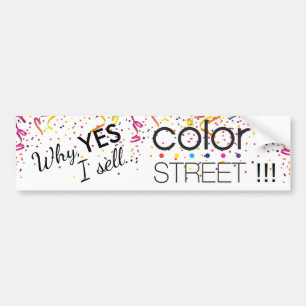 Autocollant De Voiture Je Vends Sticker pour pare-chocs Color Street Stre