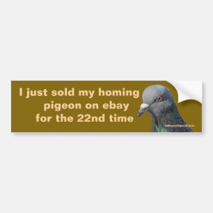 Autocollant De Voiture Je viens de vendre mon pigeon voyageur