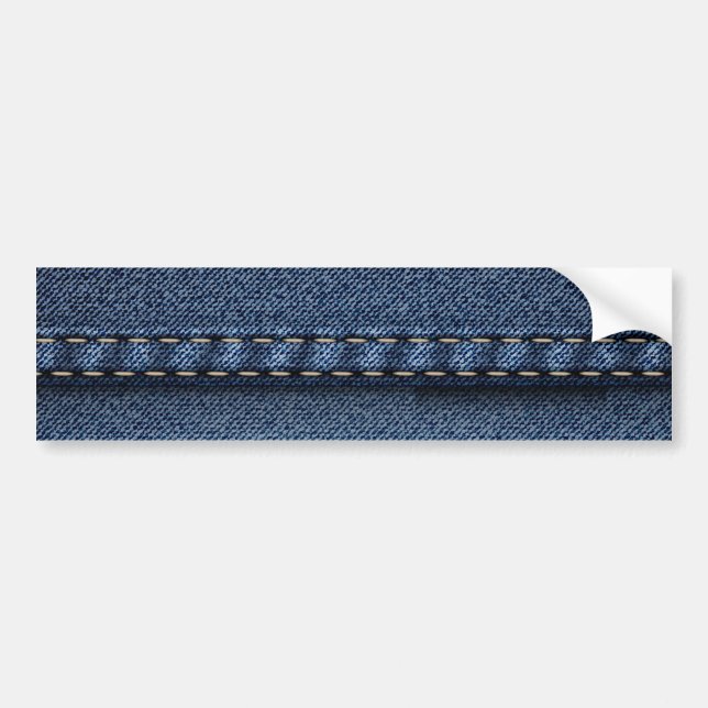 Autocollant De Voiture Jean en Denim (Devant)