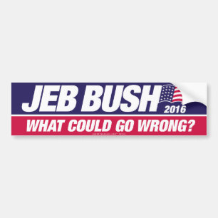 Autocollant De Voiture Jeb Bush 2016
