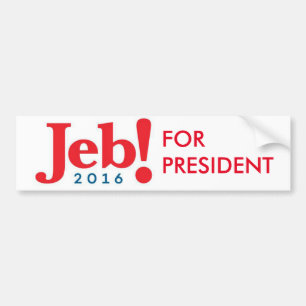 Autocollant De Voiture Jeb Bush pour l'adhésif pour pare-chocs 2016 de