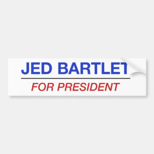 Autocollant De Voiture JED BARTLET pour l'adhésif pour pare-chocs de