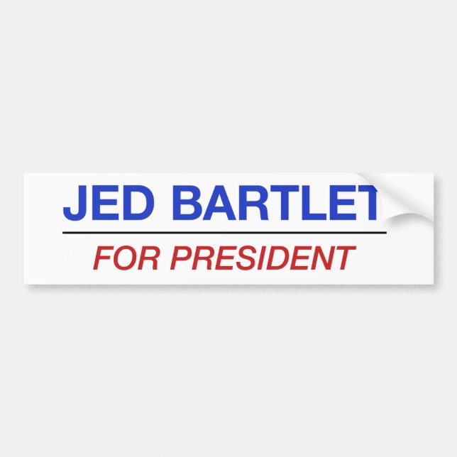 Autocollant De Voiture JED BARTLET pour l'adhésif pour pare-chocs de (Devant)