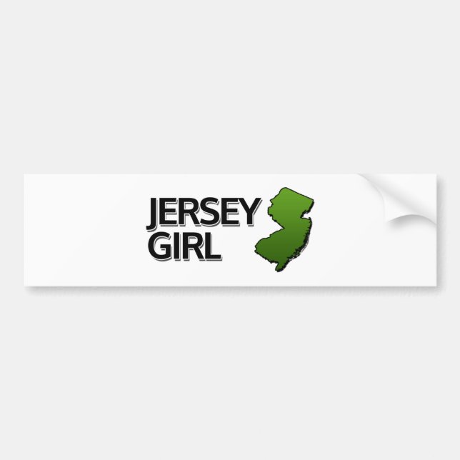 Autocollant De Voiture Jersey Girl (Devant)