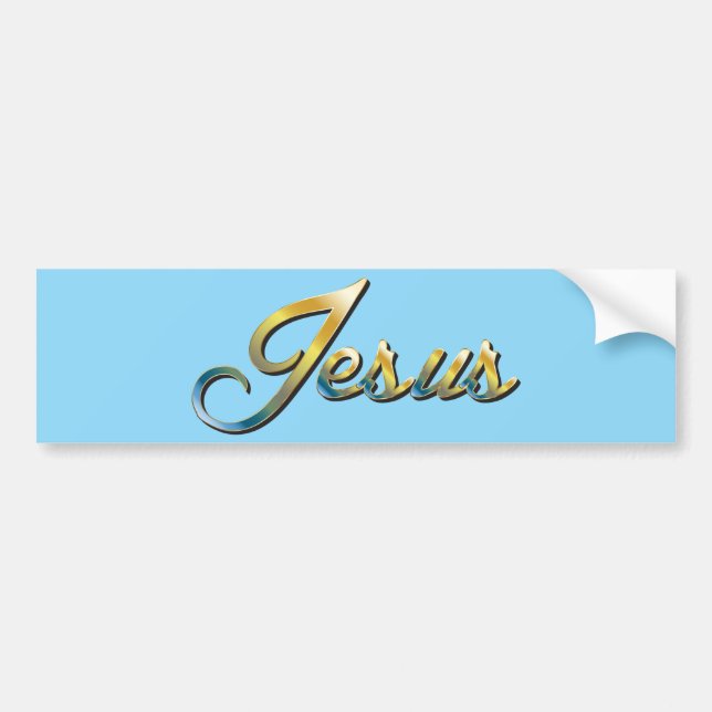 Autocollant De Voiture Jésus  (Devant)