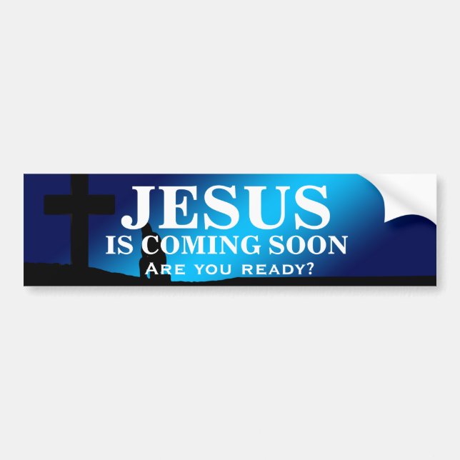 Autocollant De Voiture JÉSUS APPARAÎT BIENTÔT Bumper Sticker (Devant)