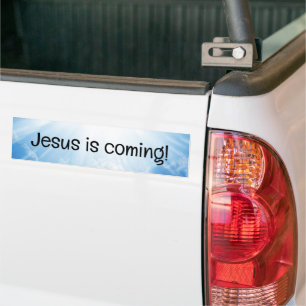 Autocollant De Voiture Jésus arrive !