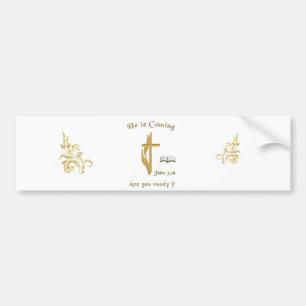 Autocollant De Voiture Jésus arrive