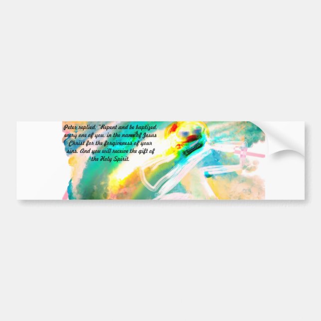 Autocollant De Voiture Jésus cadeau café tasse en bois boîte signe carte  (Devant)