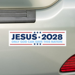 Autocollant De Voiture Jésus Christ 2028 Seul Dieu peut sauver cette nati
