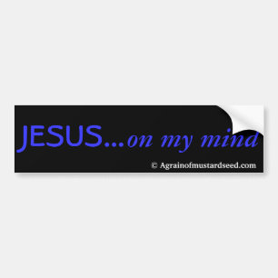 Autocollant De Voiture JESUS dans mon esprit Agrainofmustardseed.com