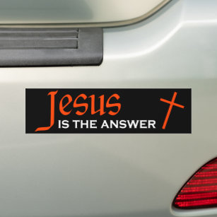 Autocollant De Voiture Jésus est la réponse 