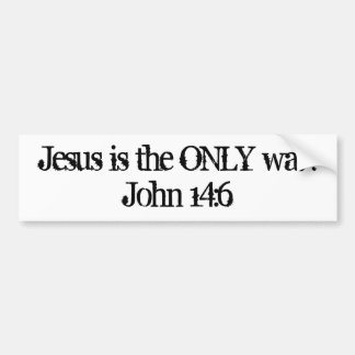 Autocollant De Voiture Jésus est la SEULE manière. 14:6 de John