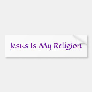 Autocollant De Voiture Jésus est ma religion