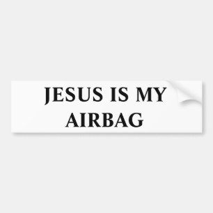 Autocollant De Voiture Jésus est mon airbag
