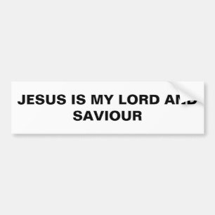 Autocollant De Voiture "Jésus Est Mon Seigneur Et Mon Sauveur" Sticker