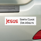 Autocollant De Voiture Jésus est Père Noël pour des adultes (On Car)
