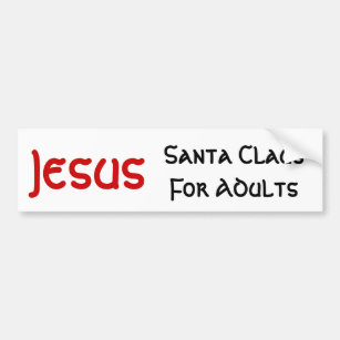 Autocollant De Voiture Jésus est Père Noël pour des adultes