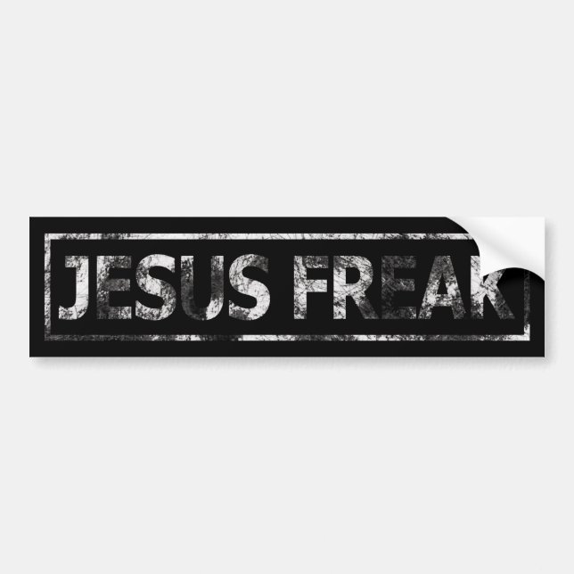 Autocollant De Voiture Jesus Freak (Devant)