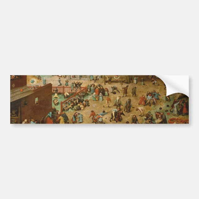 Autocollant De Voiture Jeux pour enfants (Pieter Bruegel l'Ancien) (Devant)