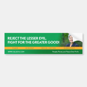 Autocollant De Voiture Jill Stein pour le bumpersticker de