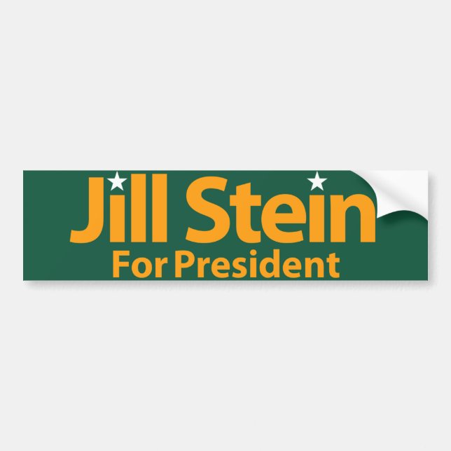 Autocollant De Voiture Jill Stein pour le président (Devant)