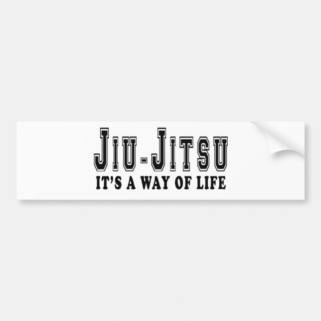 Autocollant De Voiture Jiu-Jitsu c'est mode de vie (Devant)