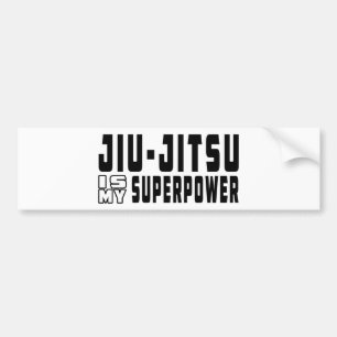 Autocollant De Voiture Jiu-Jitsu est la ma superpuissance