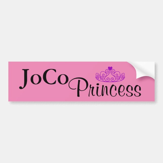 Autocollant De Voiture JoCo Princesse en rose (Devant)