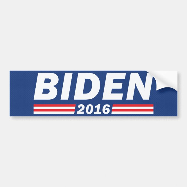 Autocollant De Voiture Joe Biden, Biden 2016 (Devant)