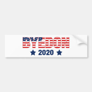 AUTOCOLLANT DE VOITURE JOE BIDEN BUMPER STICKER - BYE DON 2020