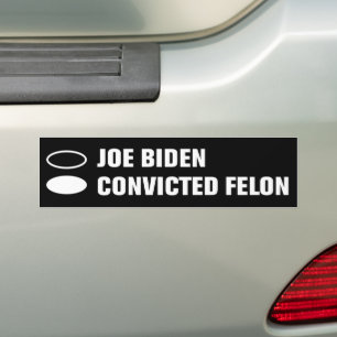 Autocollant De Voiture Joe Biden Vs Condamné Felon Vote